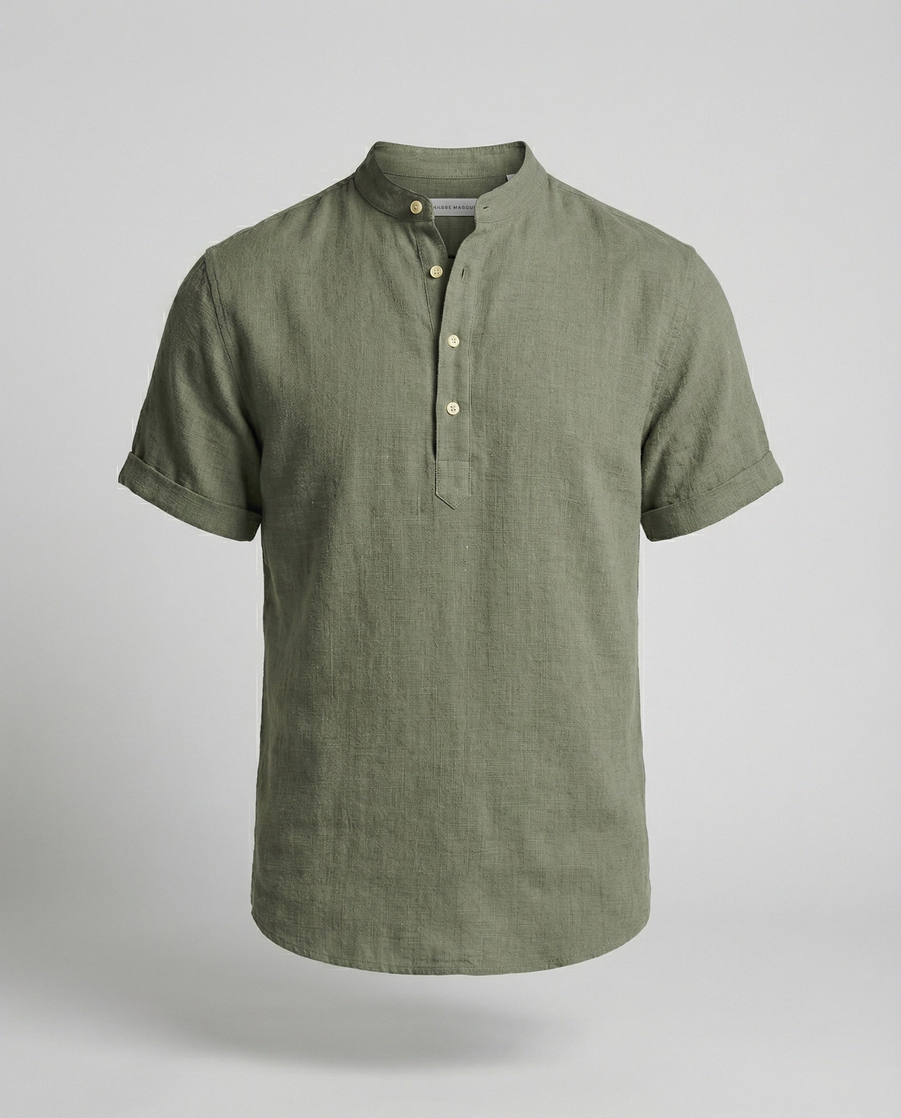 Men's V-Neck Polo Shirt | Short Sleeve Casual Top - 2