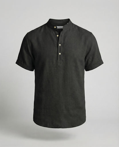 Men's V-Neck Polo Shirt | Short Sleeve Casual Top - 6