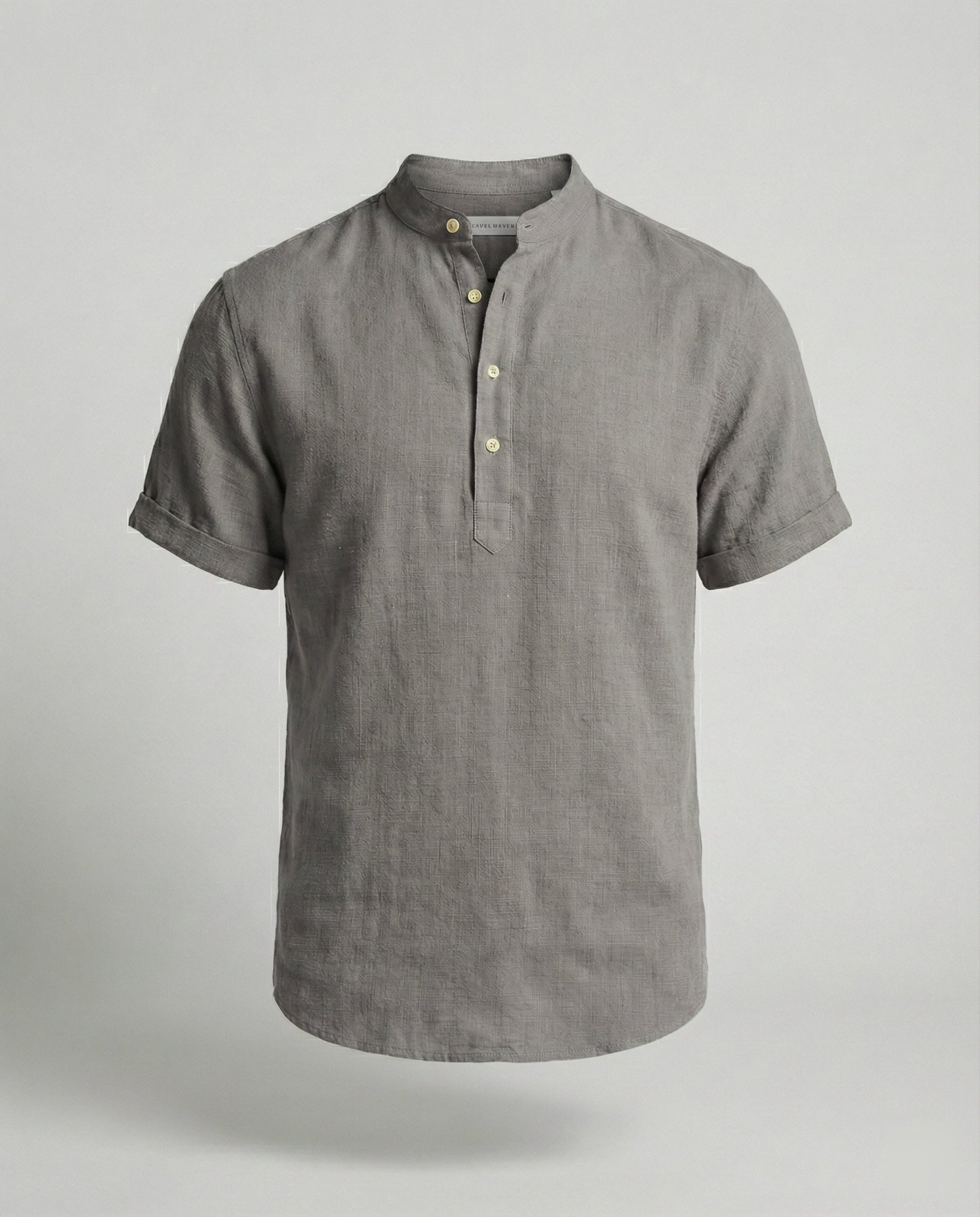 Men's V-Neck Polo Shirt | Short Sleeve Casual Top - 7