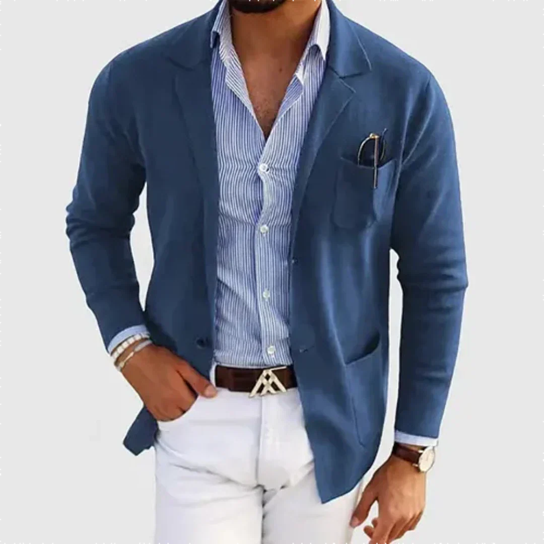 Men's Casual Blazer Jacket | Relaxed Fit Classic Sport Coat - 1