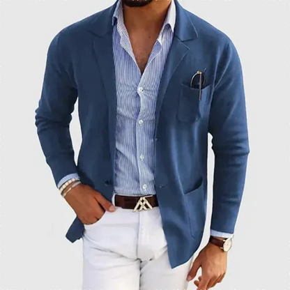 Men's Casual Blazer Jacket | Relaxed Fit Classic Sport Coat - 1