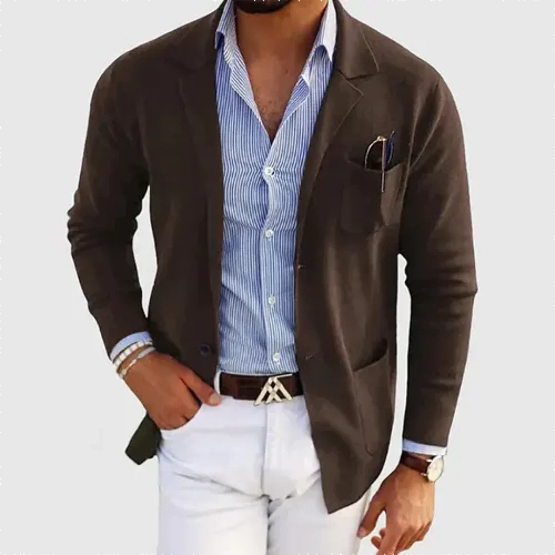 Men's Casual Blazer Jacket | Relaxed Fit Classic Sport Coat - 2