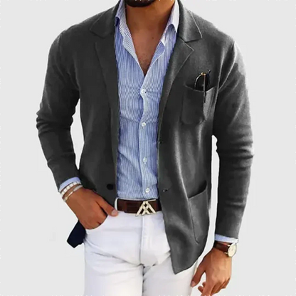Men's Casual Blazer Jacket | Relaxed Fit Classic Sport Coat - 3