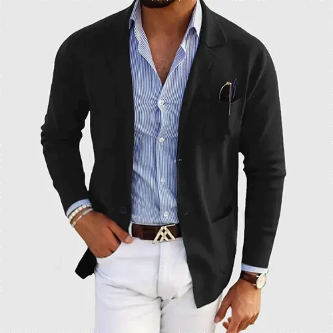 Men's Casual Blazer Jacket | Relaxed Fit Classic Sport Coat - 5