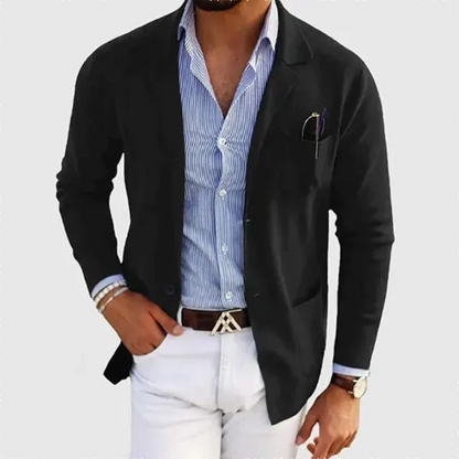Men's Casual Blazer Jacket | Relaxed Fit Classic Sport Coat - 5