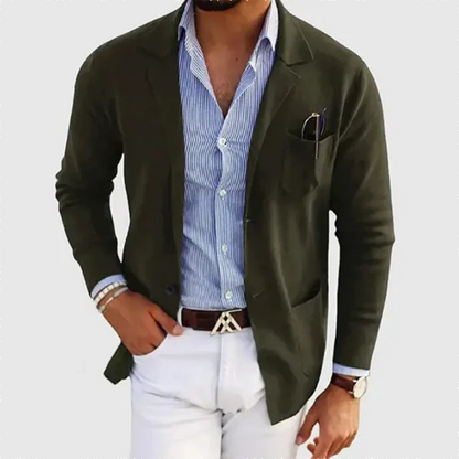 Men's Casual Blazer Jacket | Relaxed Fit Classic Sport Coat - 6