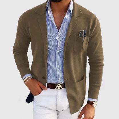 Men's Casual Blazer Jacket | Relaxed Fit Classic Sport Coat - 7