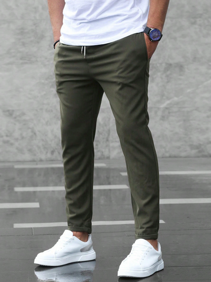 Men's Slim Fit Stretch Chino Pants | Comfortable Business Casual Trousers - 5
