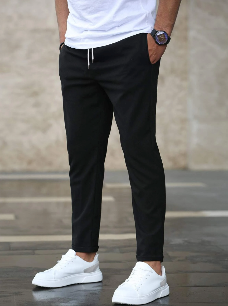 Men's Slim Fit Stretch Chino Pants | Comfortable Business Casual Trousers - 6