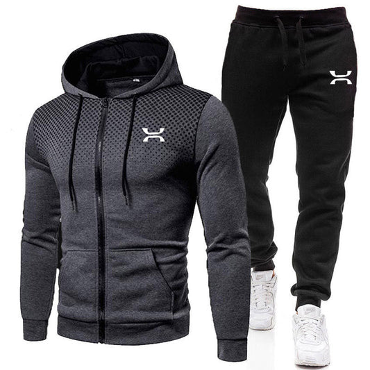 Men's Hoodie and Jogging Pants Set | Training Tracksuit - 1