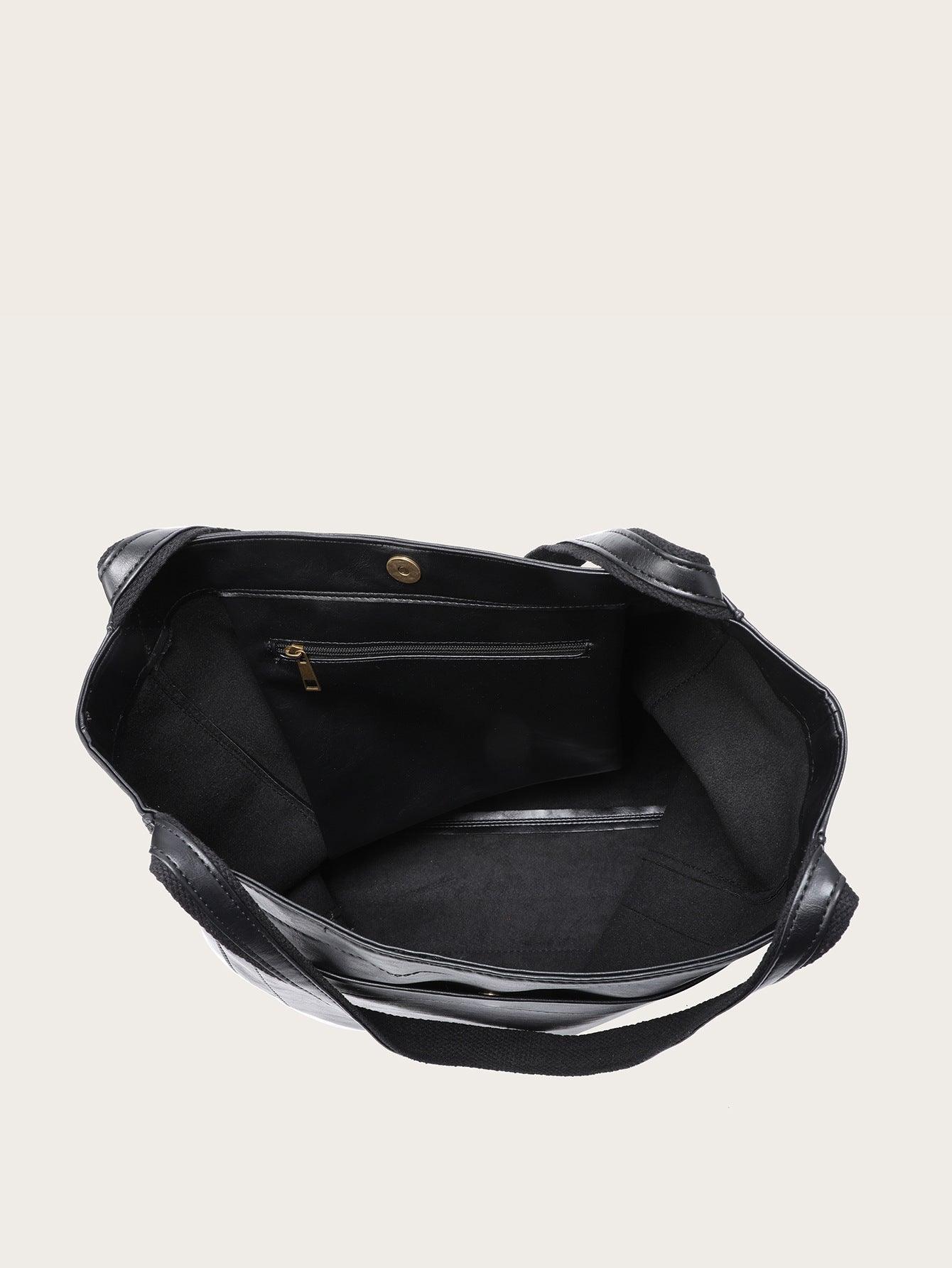PU Leather Tote Bag | Elegant Everyday Handbag - 6