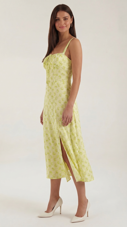 Julia Midi Dress | Floral Wedding Guest Summer Dress for Women - 7