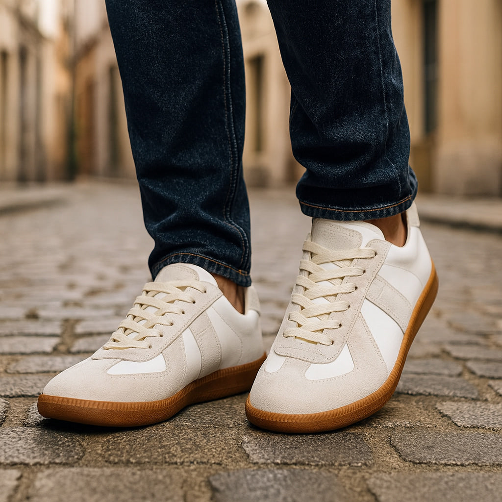 Men's Classic Sneakers | Breathable Casual Lace-Up Trainers - 4