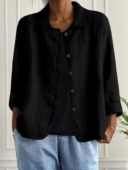 Long Women's Cardigan | Elegant Shirt-Style Knit Jacket - 8