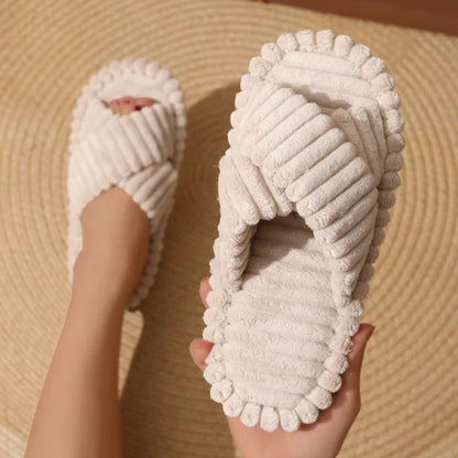 Plush Women's Slippers | Non-Slip Indoor Footwear - 1