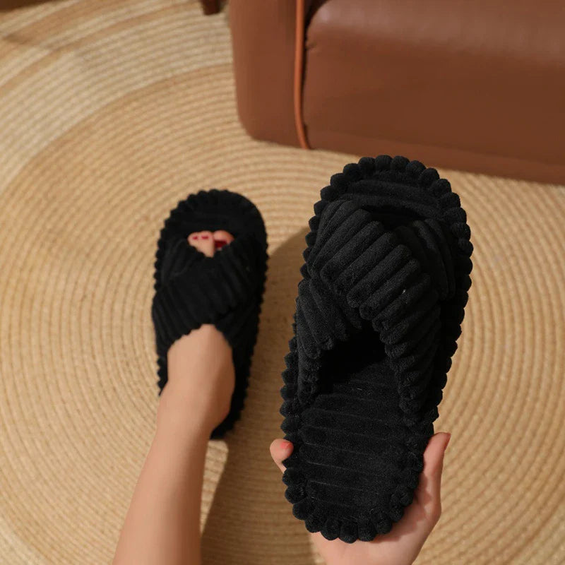 Plush Women's Slippers | Non-Slip Indoor Footwear - 8