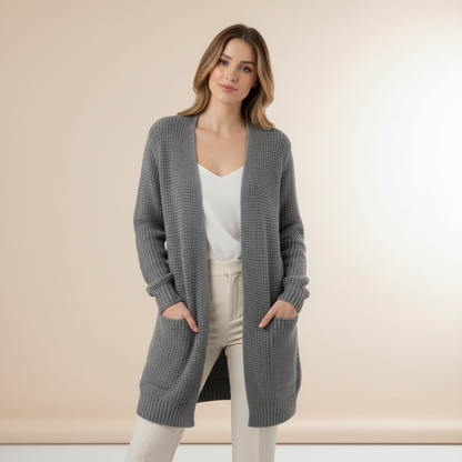 Long Knit Cardigan for Women | Cozy Winter Sweater - 2