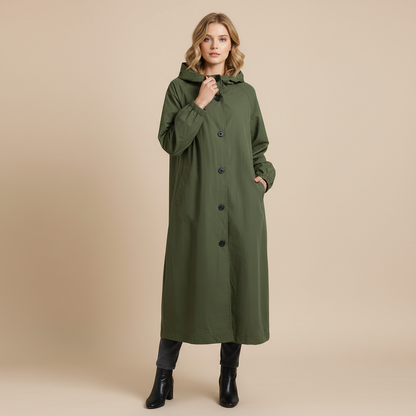 Women's Long Trench Coat | Classic Winter Coats for Women - 1
