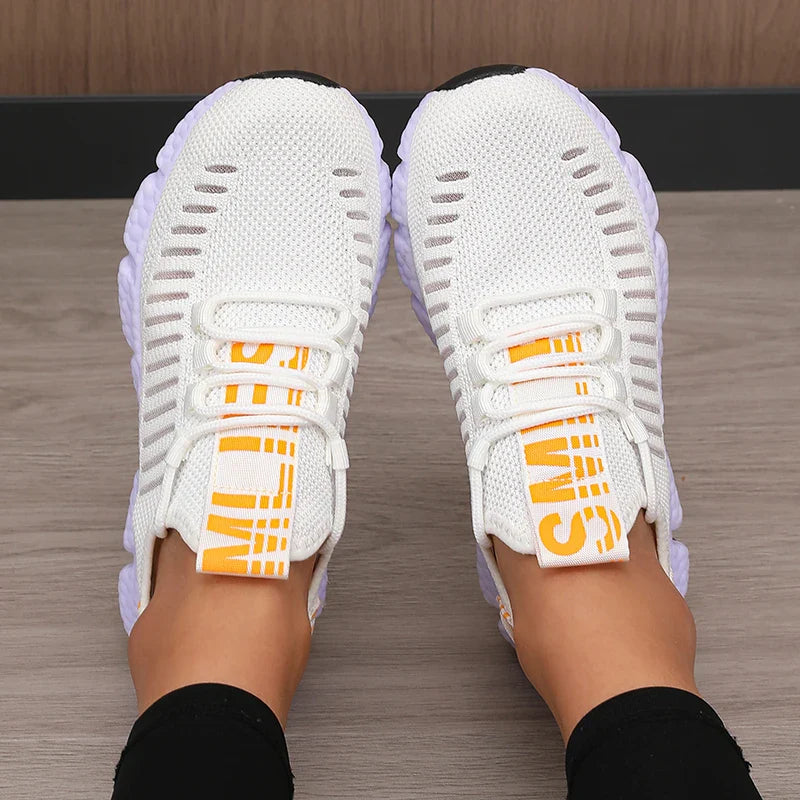 Lightweight Breathable White Sneakers Women | Best Walking Shoes - 6