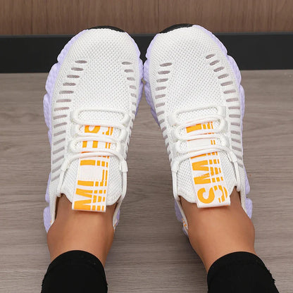Lightweight Breathable White Sneakers Women | Best Walking Shoes - 6