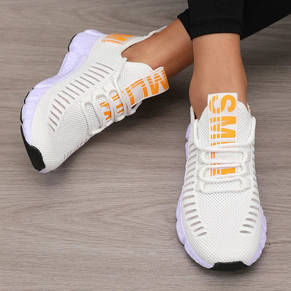 Lightweight Breathable White Sneakers Women | Best Walking Shoes - 8