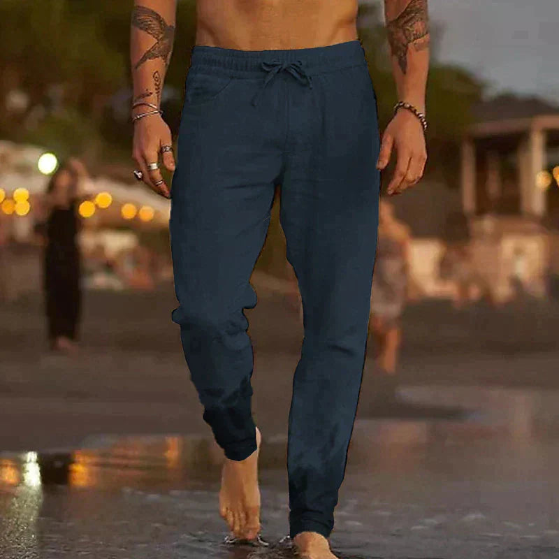 Lightweight Men's Linen Pants | Summer Casual Trousers - 5