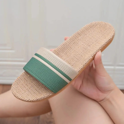 Lightweight Linen Slippers | Women's Non-Slip Indoor Footwear - 1