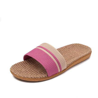 Lightweight Linen Slippers | Women's Non-Slip Indoor Footwear - 11