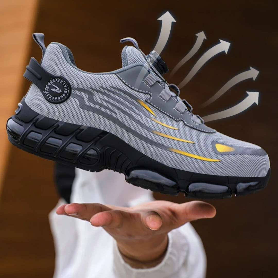 Lightweight S1P Safety Shoes | Men's Steel Toe Work Sneakers - 3