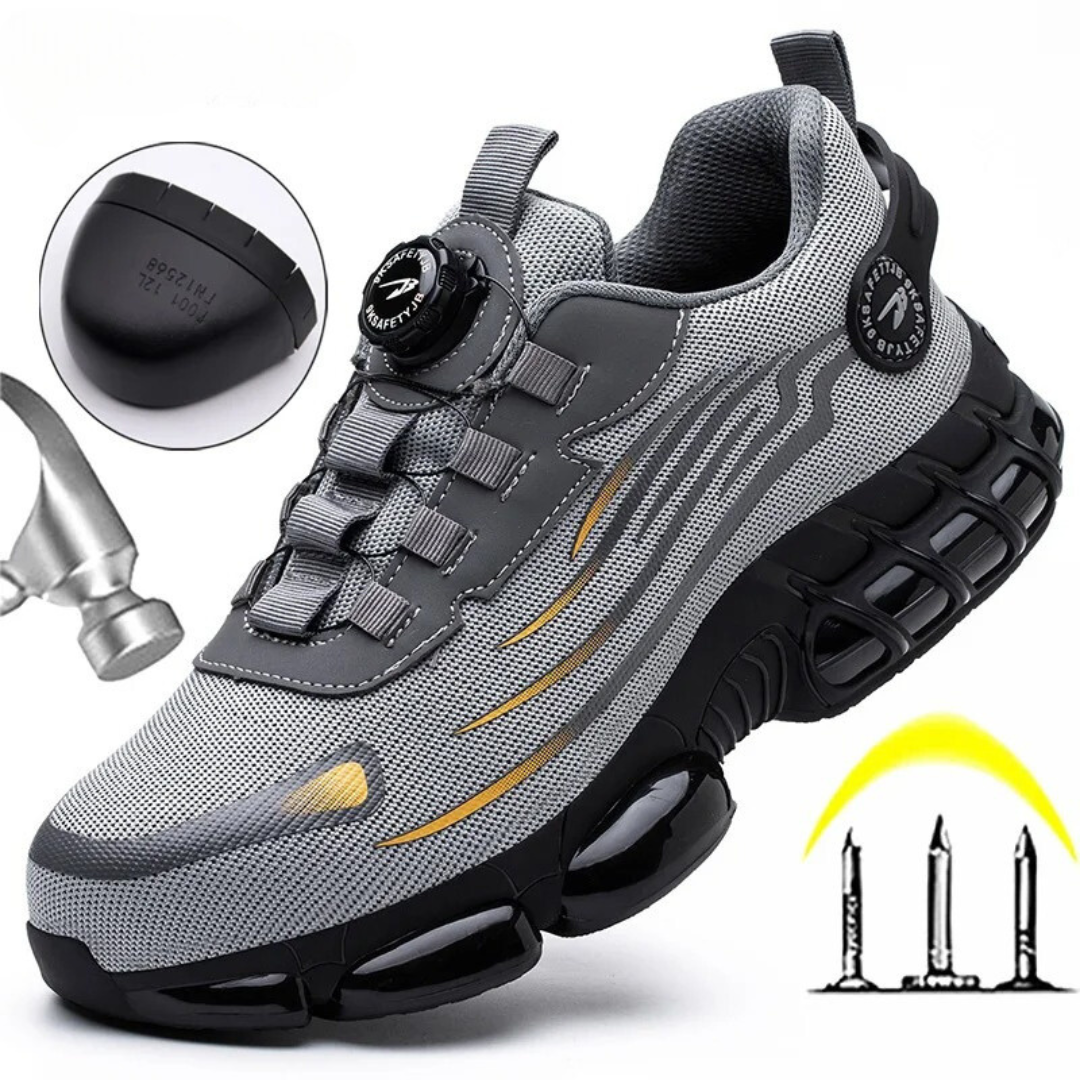 Lightweight S1P Safety Shoes | Men's Steel Toe Work Sneakers - 8