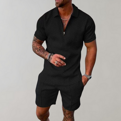 Men's Summer Set | Lightweight Casual Shirt and Shorts - 3