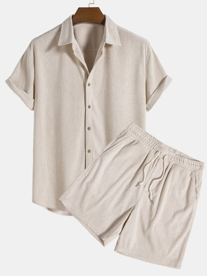 Men's Summer Set | Lightweight Shirt and Shorts Outfit - 1