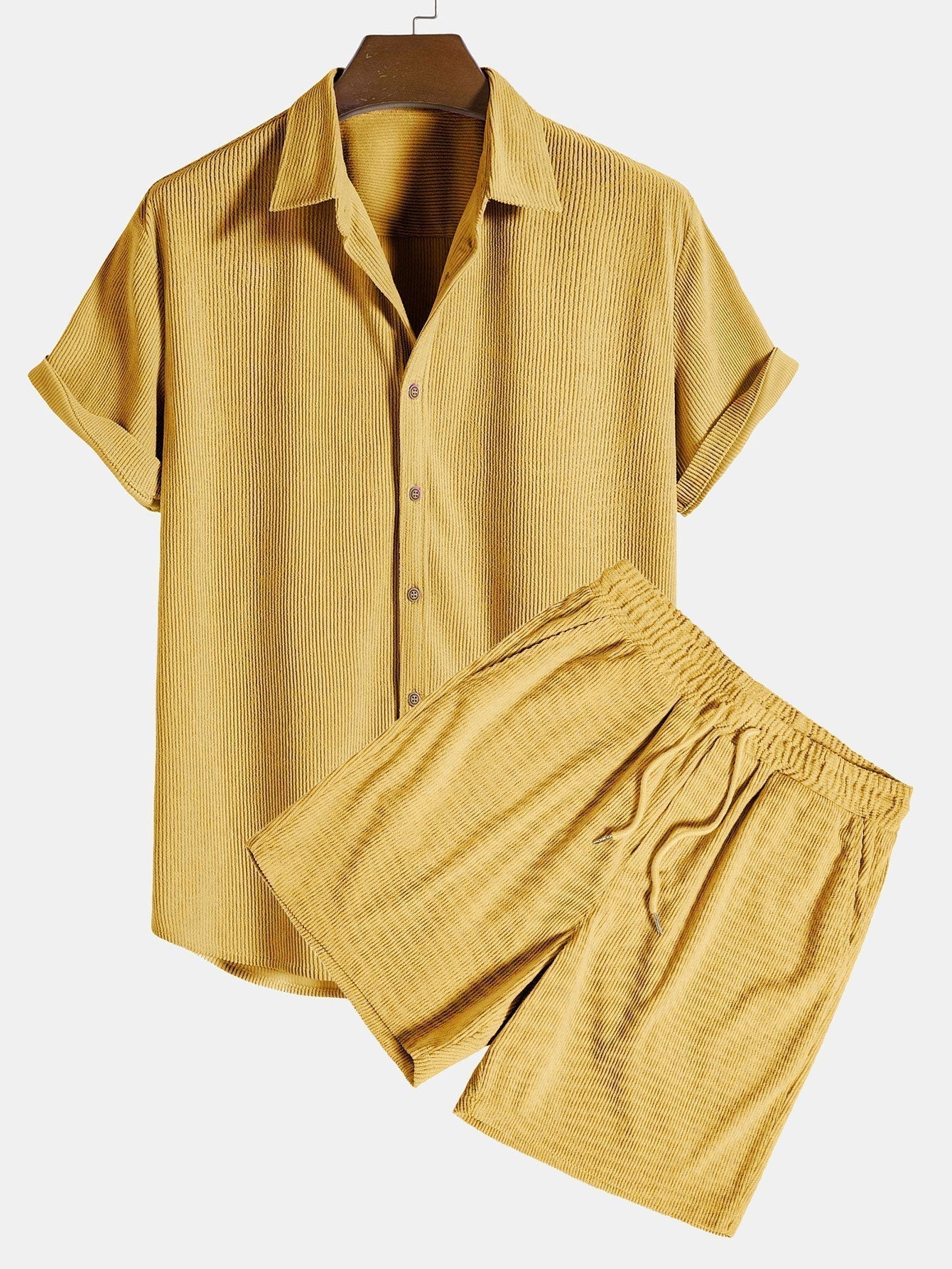 Men's Summer Set | Lightweight Shirt and Shorts Outfit - 7