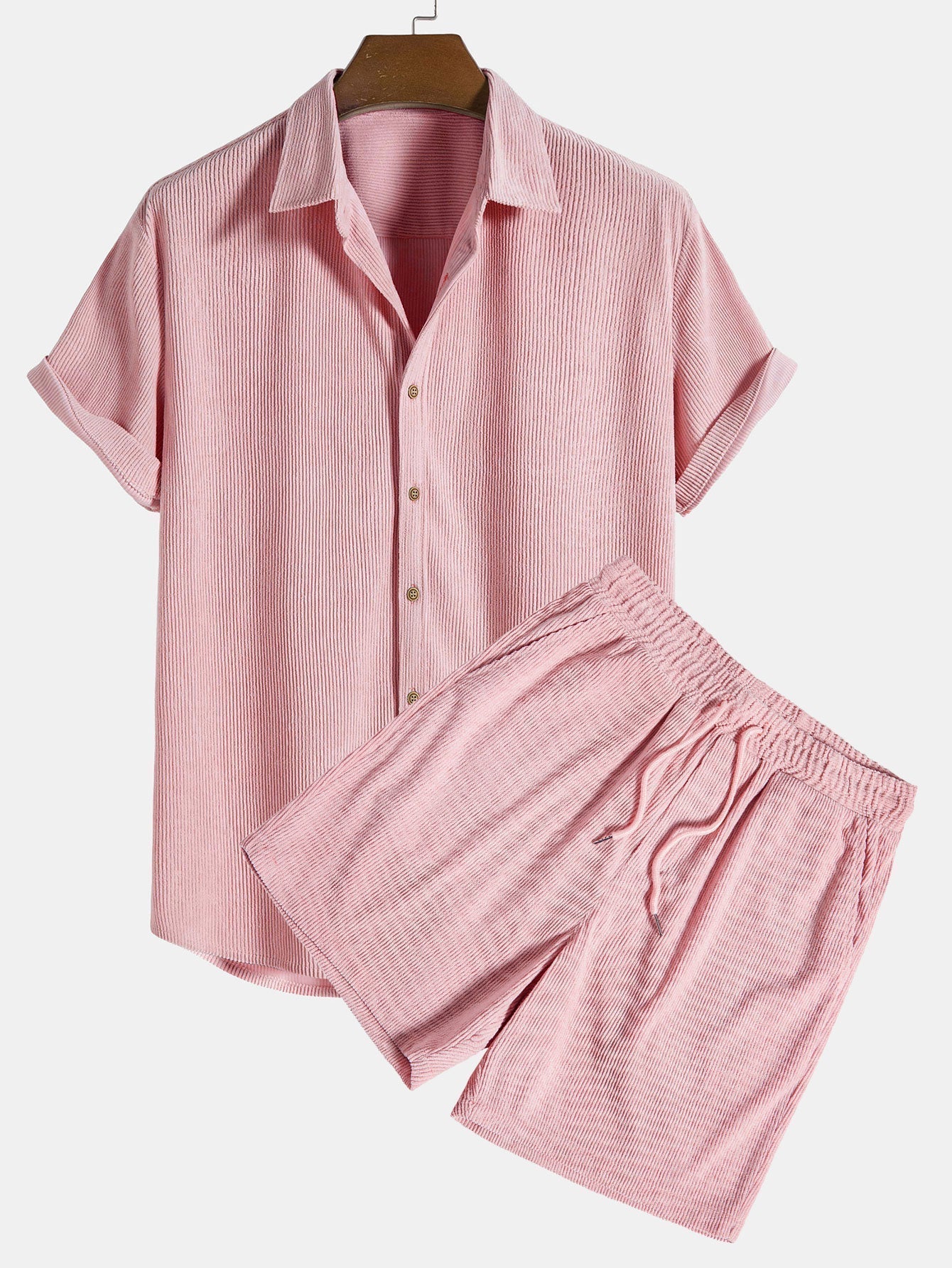 Men's Summer Set | Lightweight Shirt and Shorts Outfit - 10
