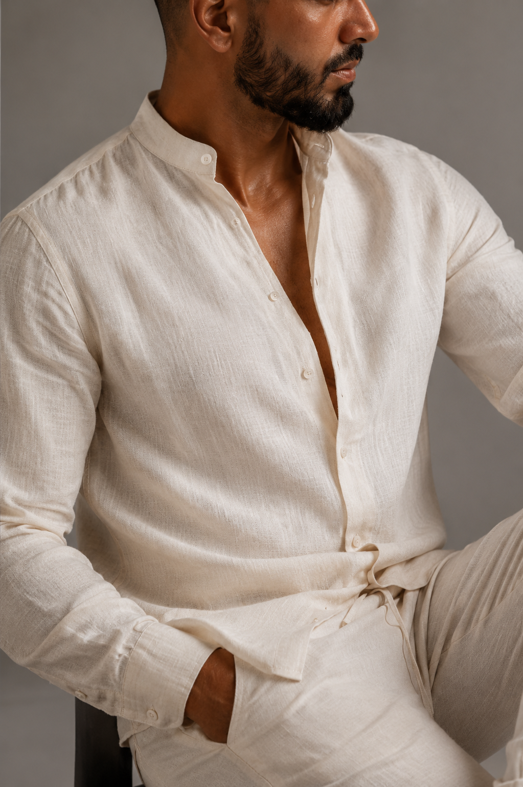 Men's Linen Loungewear Set | Breathable Casual Wear - 6