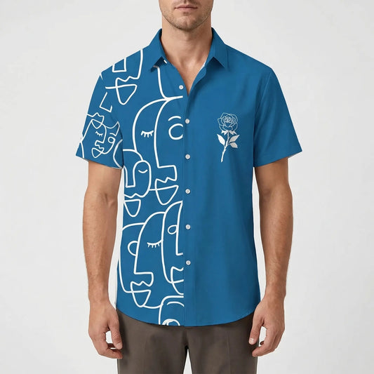 Leoprino | Men's Short Sleeve Leopard Print T-Shirt - 1