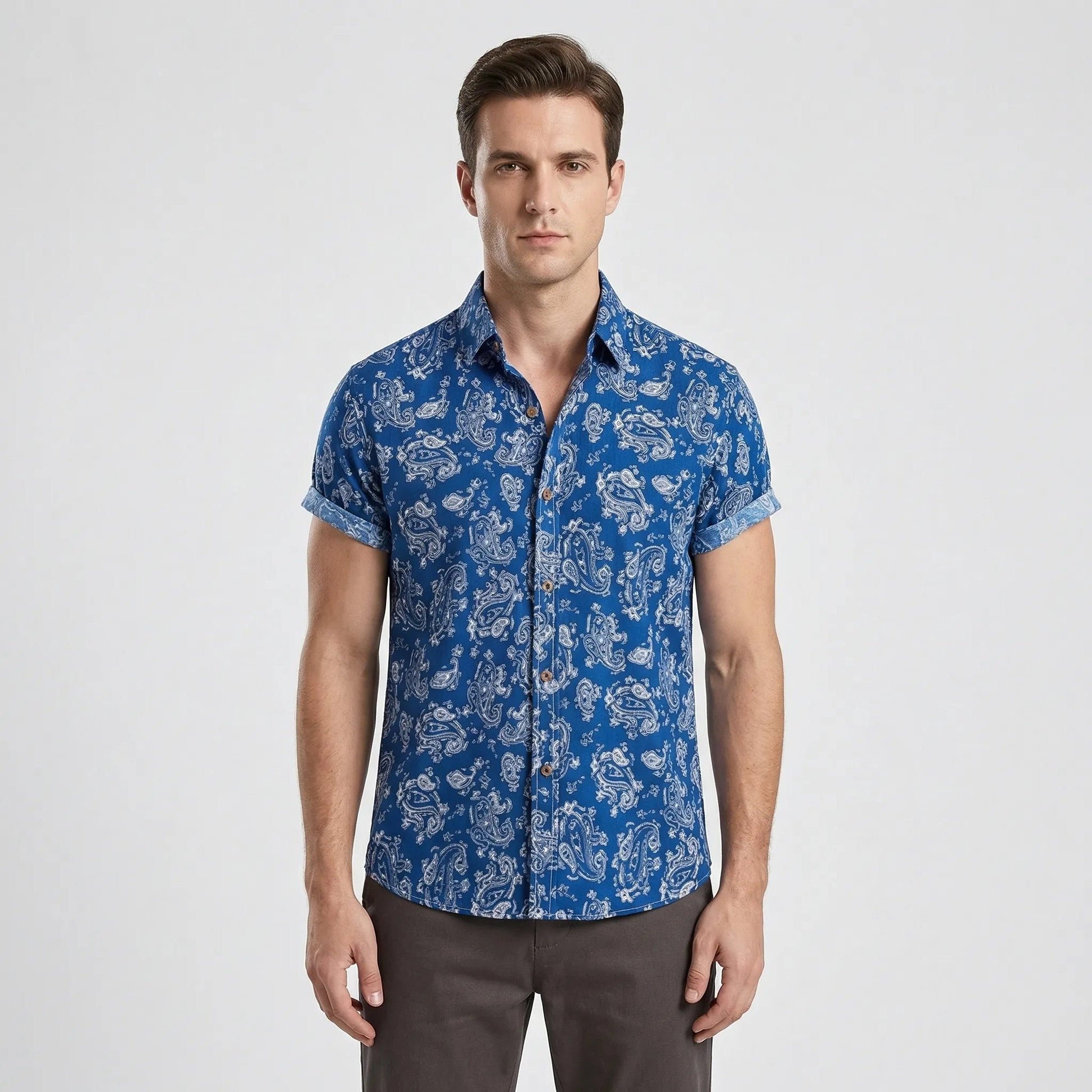 Leoprino | Men's Short Sleeve Leopard Print T-Shirt - 13