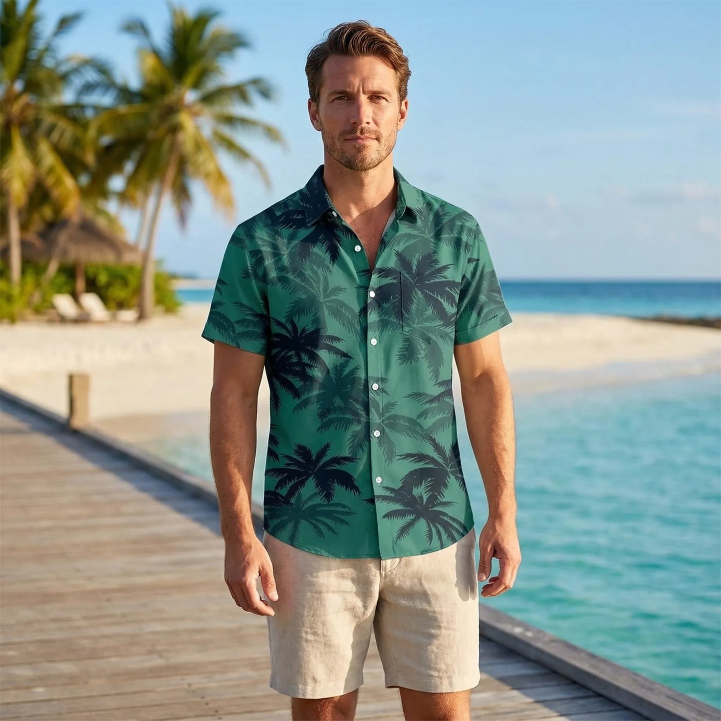 Leoprino | Men's Short Sleeve Leopard Print T-Shirt - 3