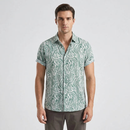 Leoprino | Men's Short Sleeve Leopard Print T-Shirt - 8