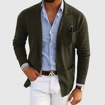 Lorenzo | Men's Blazer with Notch Lapel and Button Pockets - 6