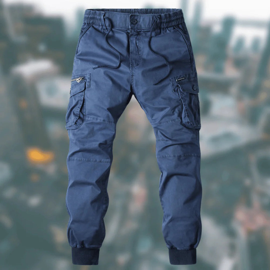 Lukas | Men's Cargo Joggers with Elastic Waistband - 2
