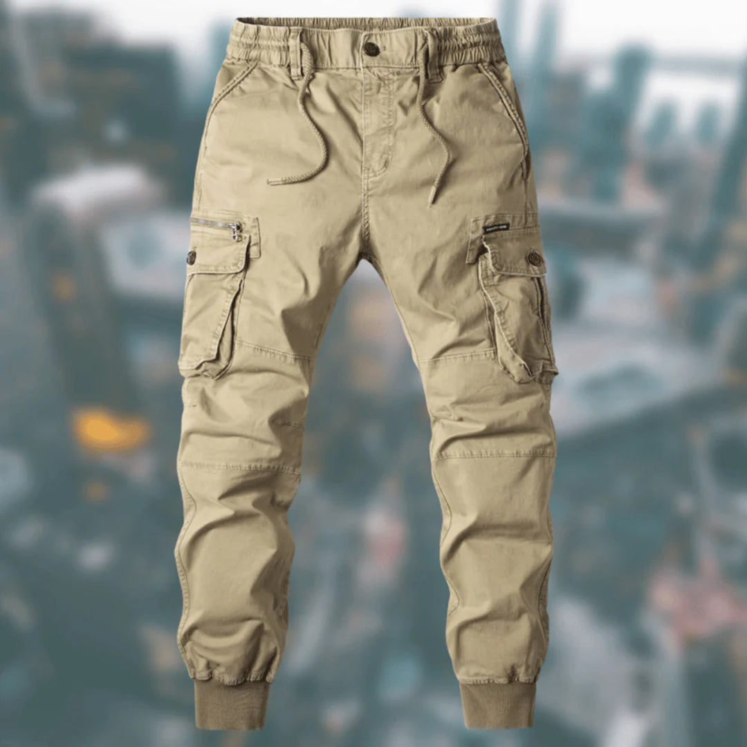 Lukas | Men's Cargo Joggers with Elastic Waistband - 3