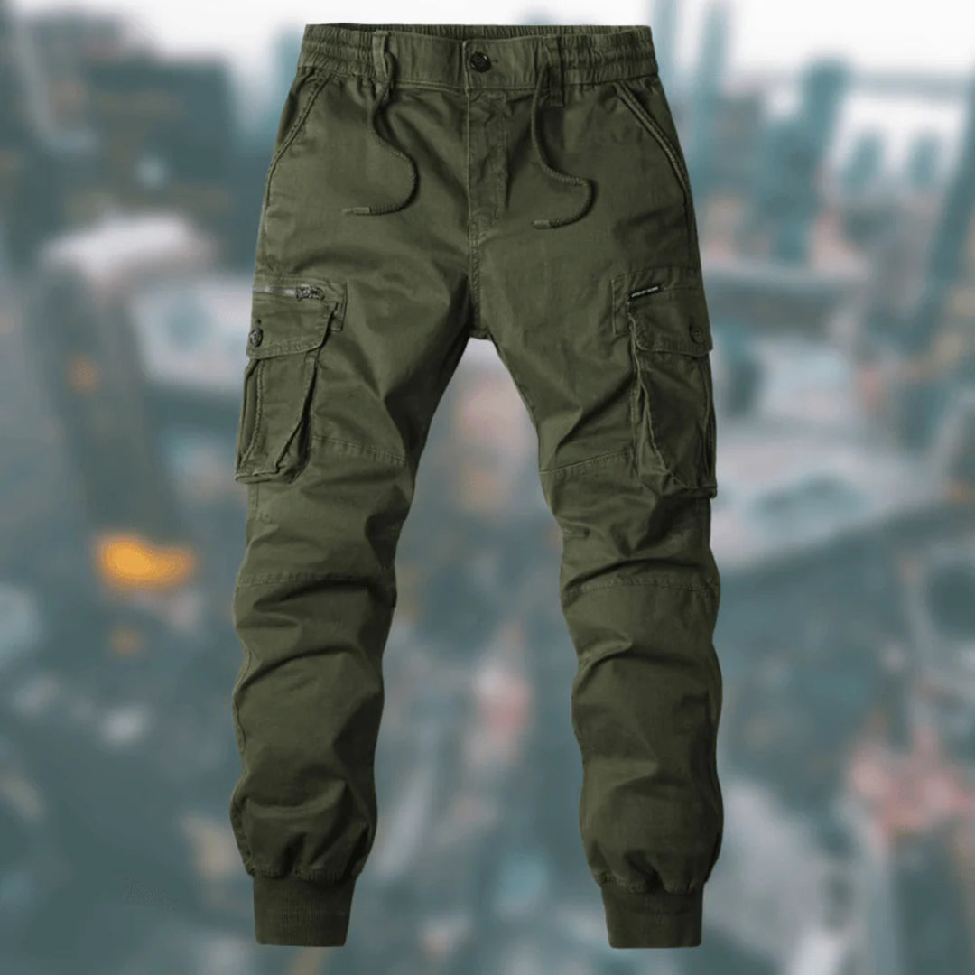 Lukas | Men's Cargo Joggers with Elastic Waistband - 4