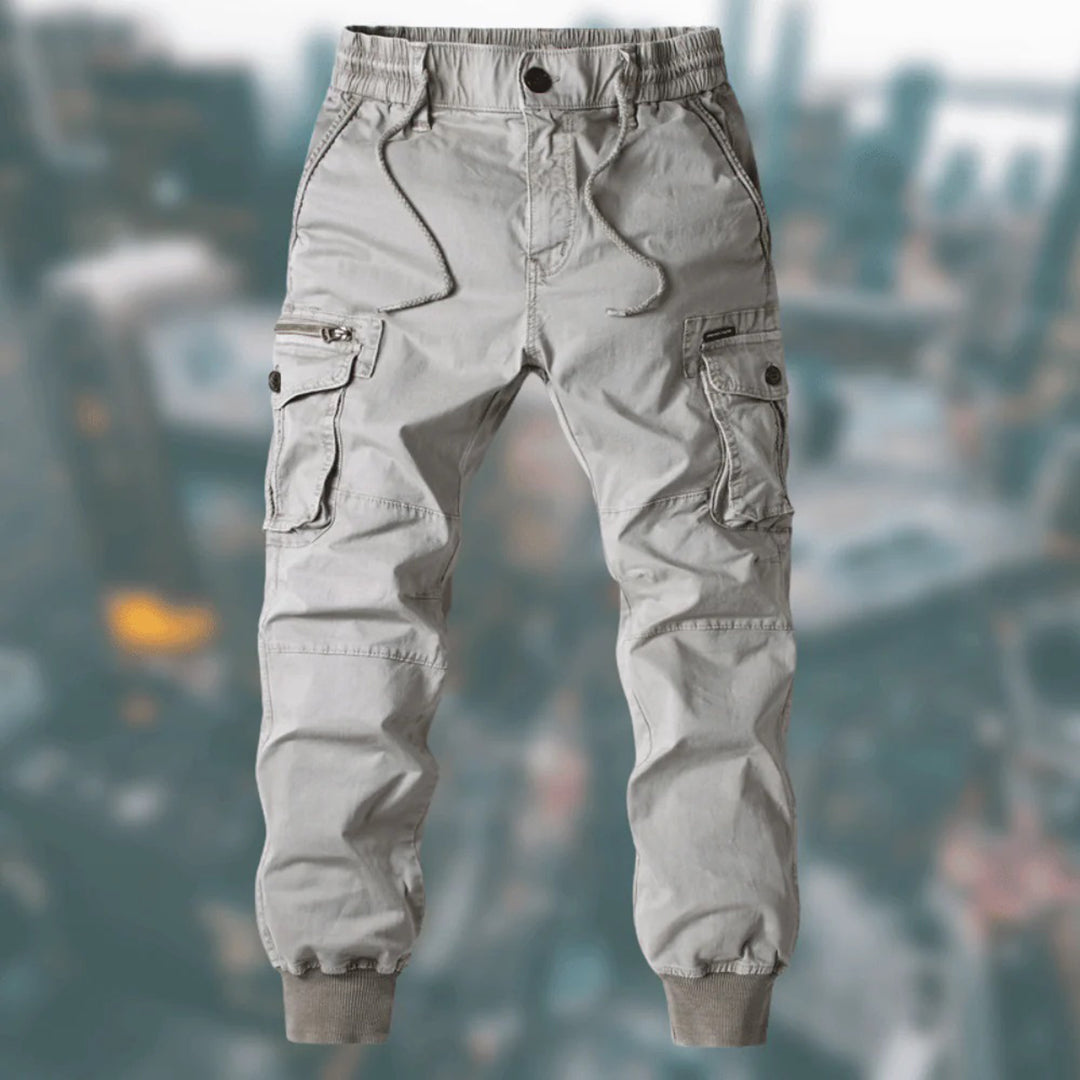 Lukas | Men's Cargo Joggers with Elastic Waistband - 7