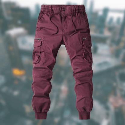 Lukas | Men's Cargo Joggers with Elastic Waistband - 8