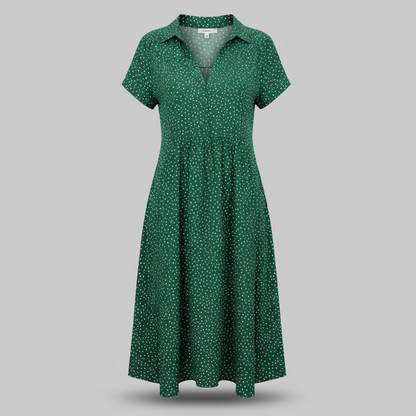 Midi Shirt Dress Women | Elegant Short Sleeve Dress - 6