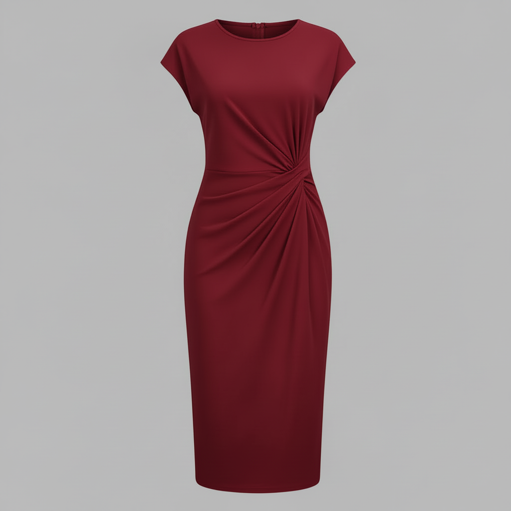 Elegant Midi Dress for Women | Knee-Length Summer Dress - 8