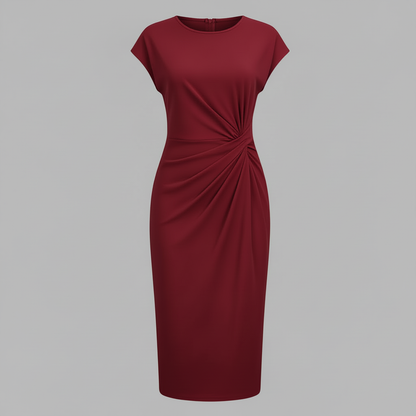 Elegant Midi Dress for Women | Knee-Length Summer Dress - 8
