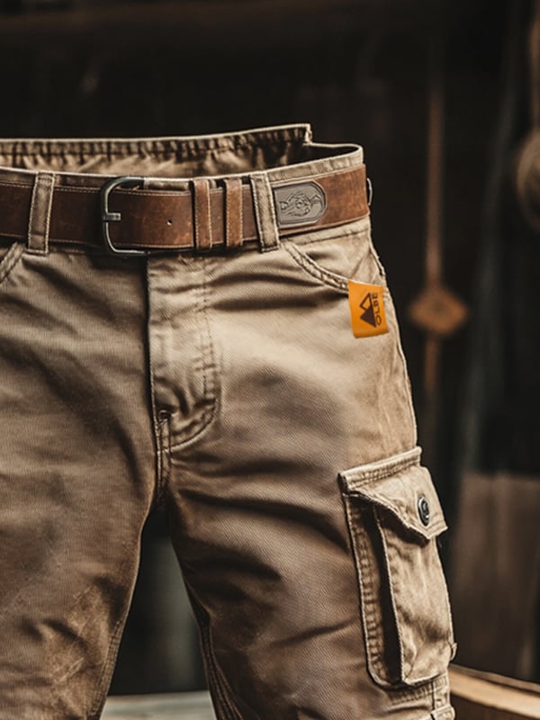 Men's Cargo Shorts | Novak Casual Multi-Pocket Shorts - 3