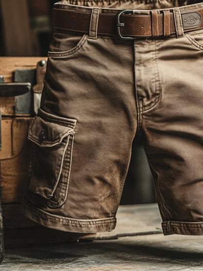 Men's Cargo Shorts | Novak Casual Multi-Pocket Shorts - 4